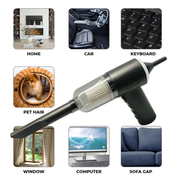 3-In-1 Portable Wireless Vacuum Cleaner– Handheld, Powerful Suction For Car, Home, Office & Everyday Quick Cleaning