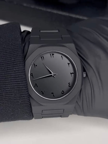 Full BLACK AURA Quartz Watch – Lightweight Design, , Premium Quality & Finish - Best Quality Analog Watch For Boys - Watch For Men | Full Black Color Watch - Without Box